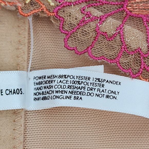 Torrid Curves Multicolor Floral Mesh Embroidered Underwire Bra Size 1X - Picture 4 of 6